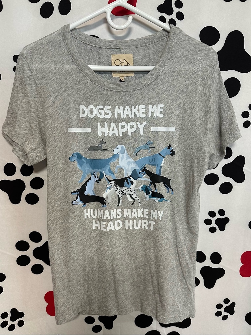 Dog Graphic Crewneck Tee - NIP